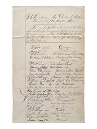 [LATE INDIAN WARS]. A group of manuscript and print ephemera related to the late Indian Wars era and western territories, highlighted by an 1884 petition to President Chester Arthur from prominent New Mexico Territory representatives.