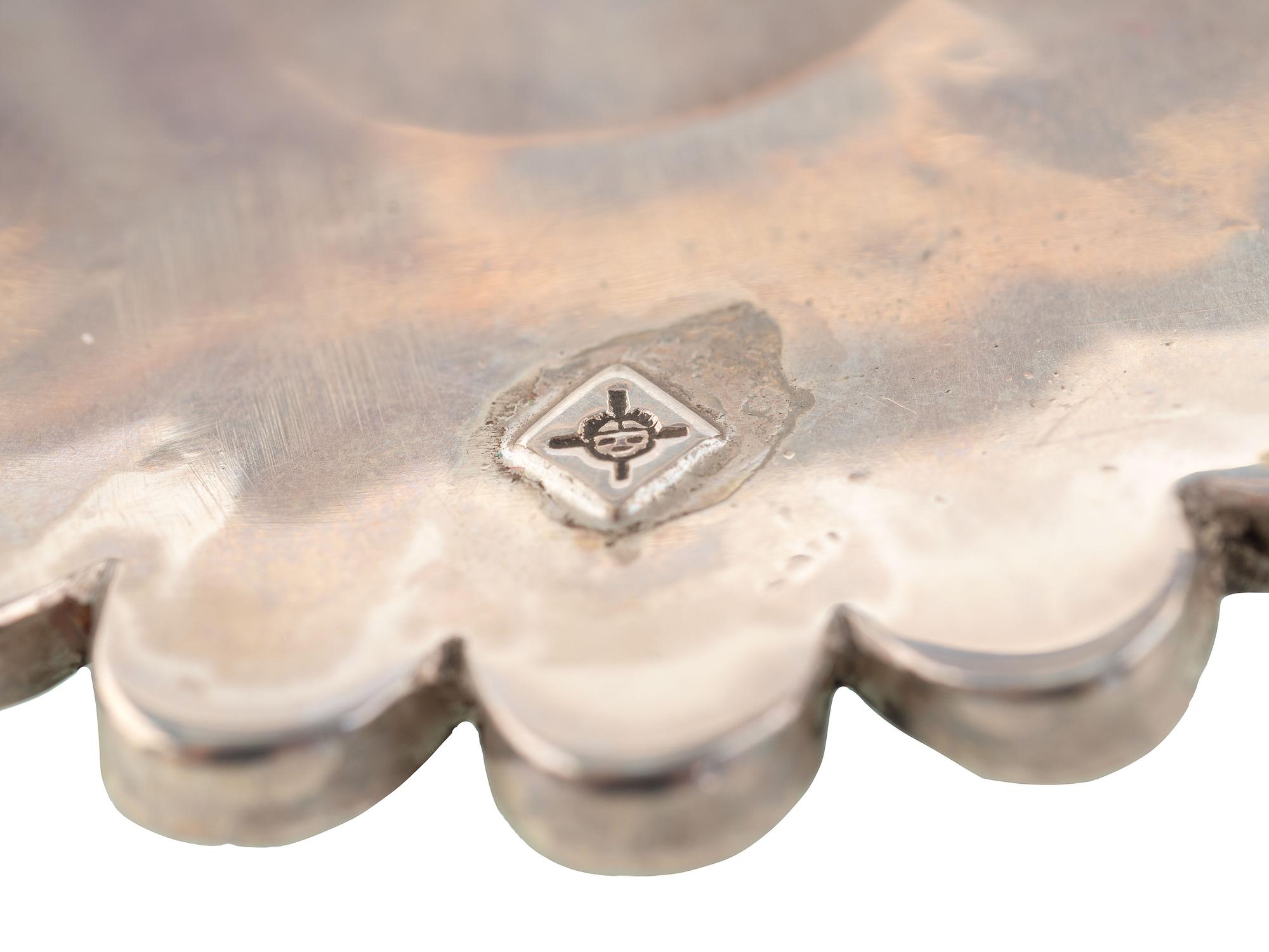 Silver and Mosaic Inlay Sun Face Cuff Bracelet, Necklace, AND Ring