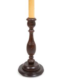 Two Carved Wood Table Lamps