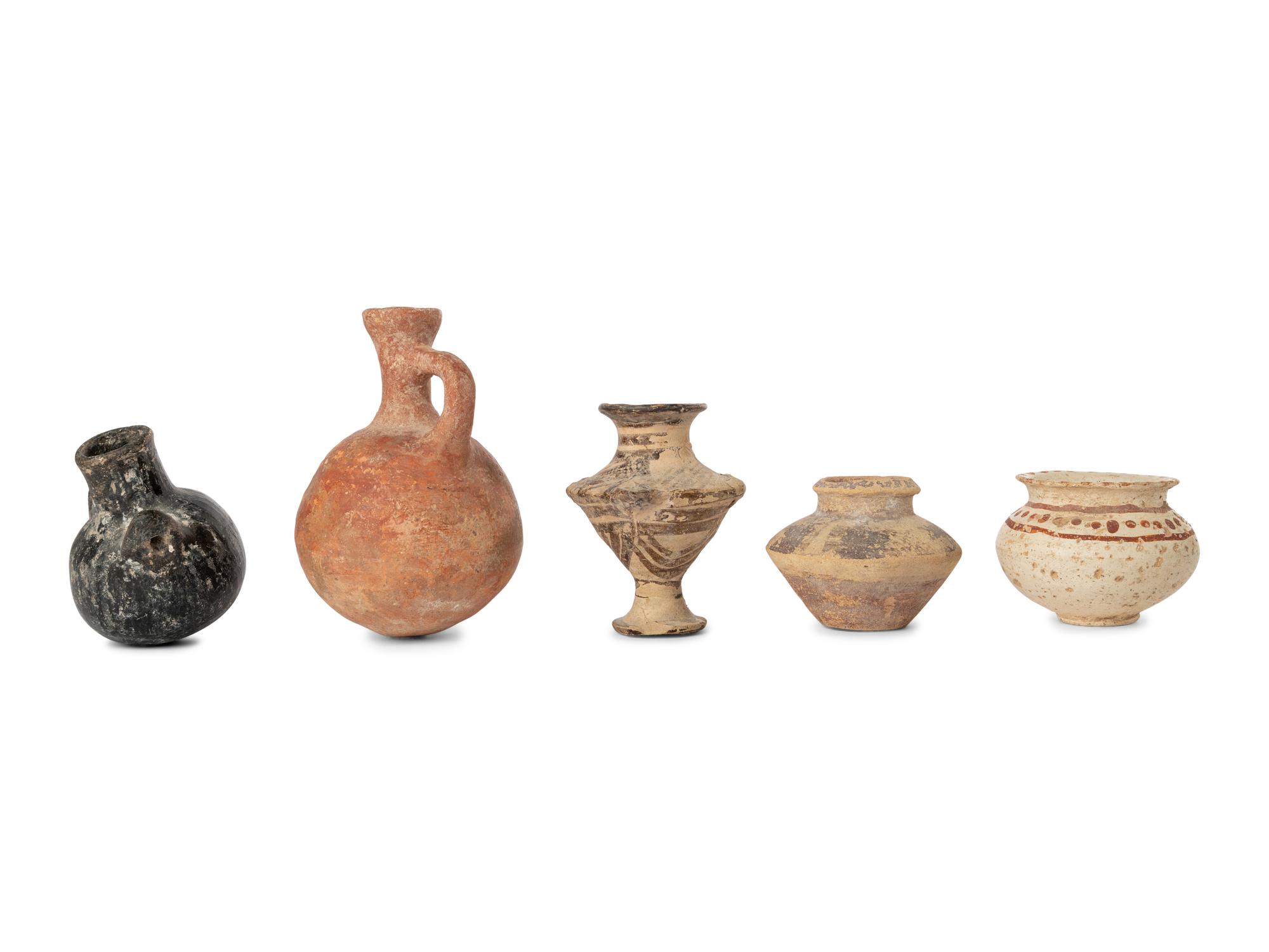 Five Holy Land Pottery Vessels