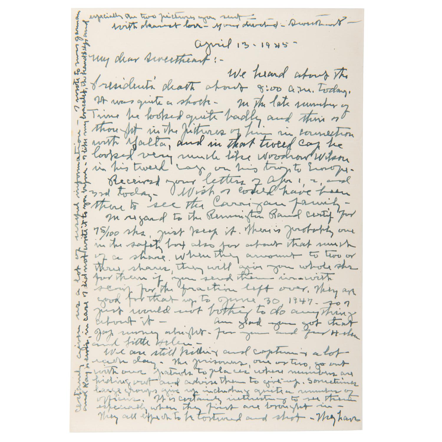 Major General James E. Chaney Archive, Incl. Letters from Iwo Jima