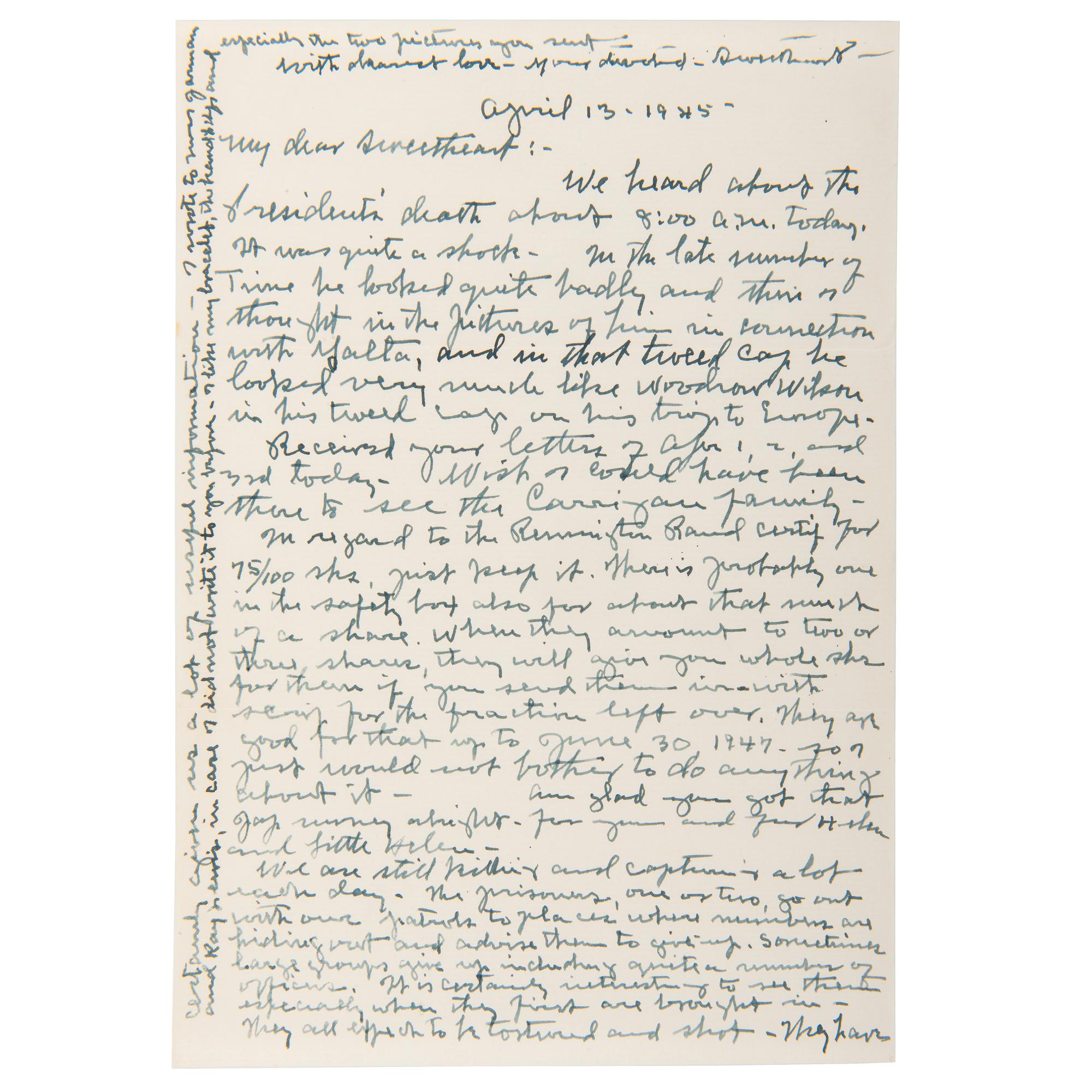 Major General James E. Chaney Archive, Incl. Letters from Iwo Jima
