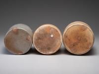 Three Cobalt Decorated Stoneware Jugs
