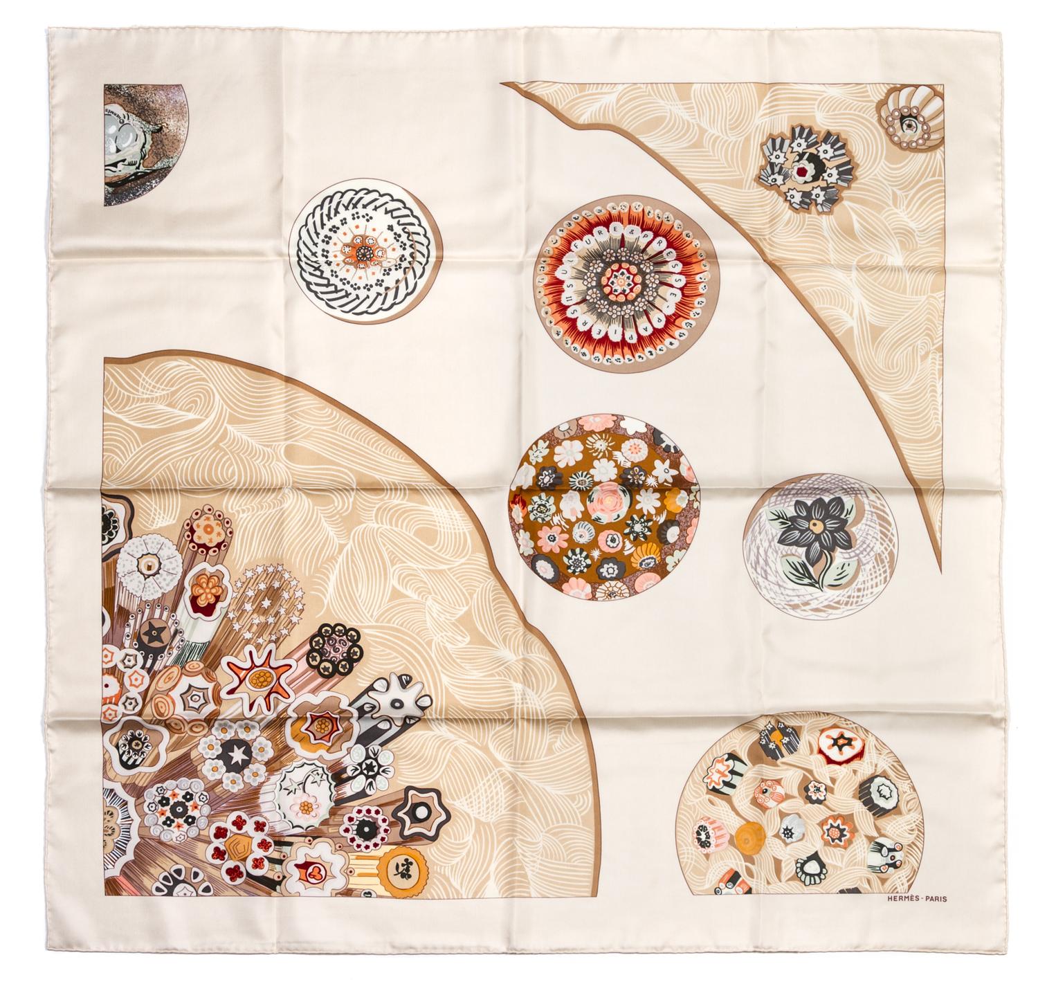 An Hermes Silk Scarf, 35 x 35 inches.