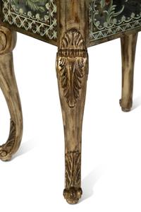 A Venetian Style Eglomise Glass Two Drawer Cabinet — EARLY 20TH CENTURY