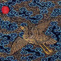 Eight Chinese Silk Civil Official's Rank Badges, Buzi, 19th Century 清晚期 刺綉、織錦、緙絲補子八幅