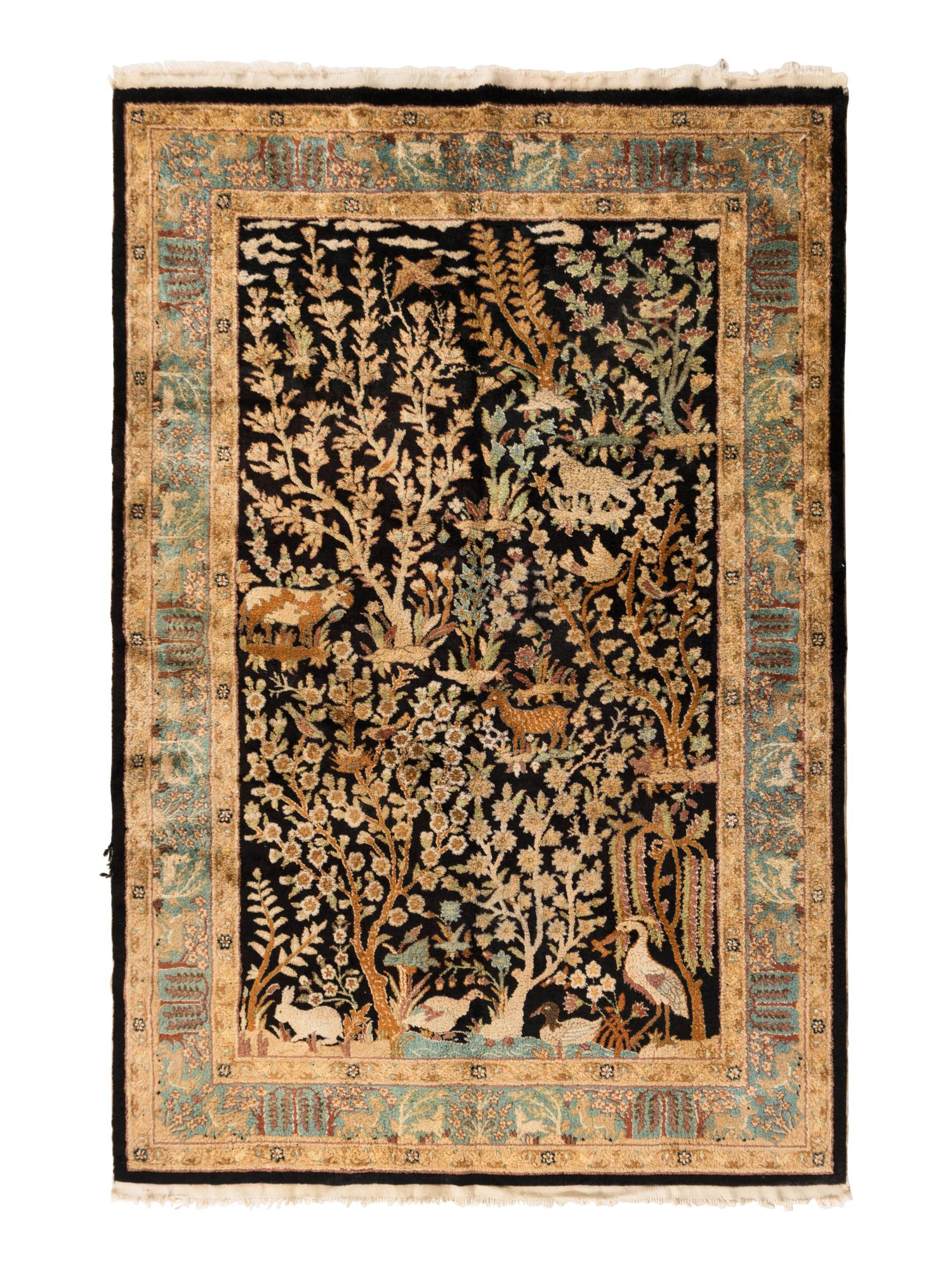A Turkish Silk Rug