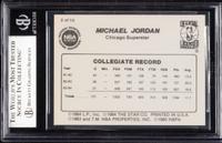 A 1986 Michael Jordan Star Set Collegiate Stats Card No. 2 (BGS 8.5)