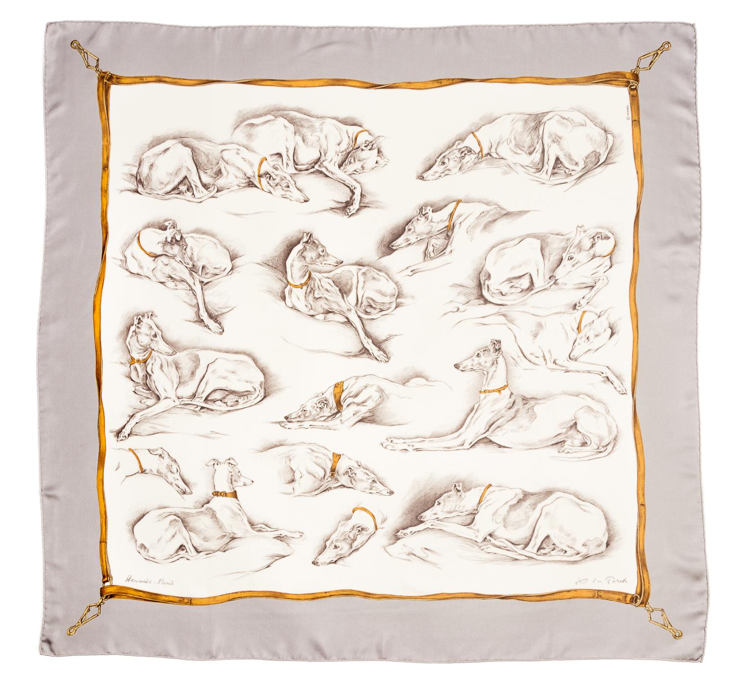 An Hermes 90cm Silk Scarf, 36"x36".