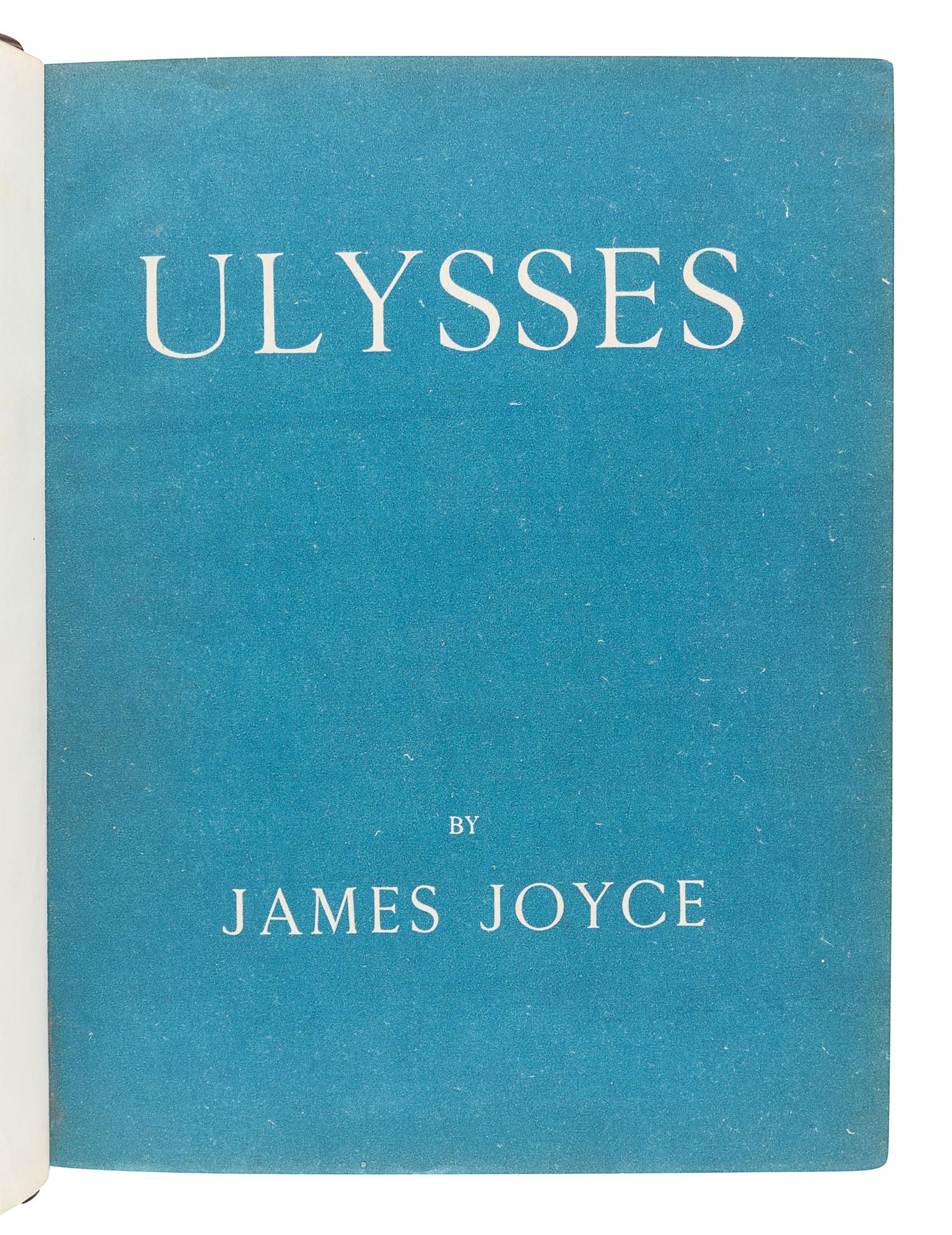 JOYCE, James. Ulysses. London: Egoist Press, 1922.