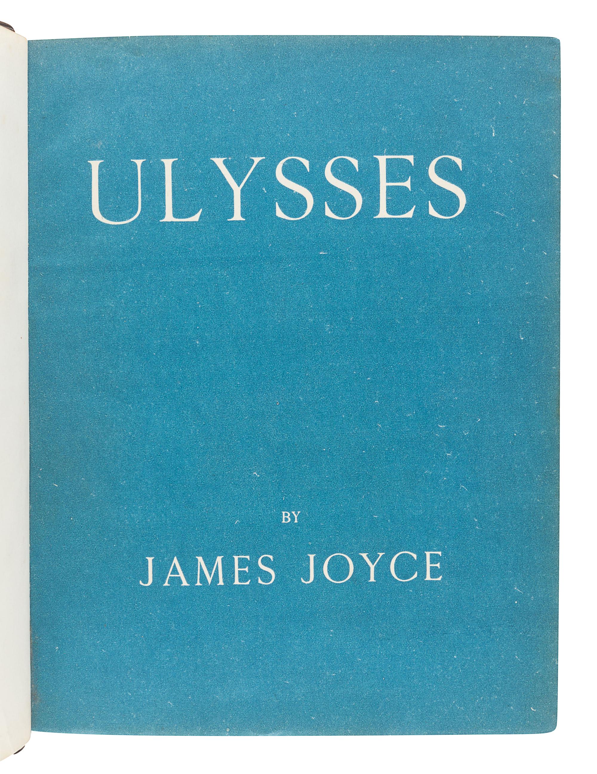 JOYCE, James. Ulysses. London: Egoist Press, 1922.