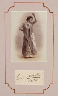 [19TH AND 20TH-CENTURY OPERA SINGERS]. A group of 8 photographs, cabinet photographs, or photographic postcards of opera singers from the 1890s-1900s, most signed, comprising images of: