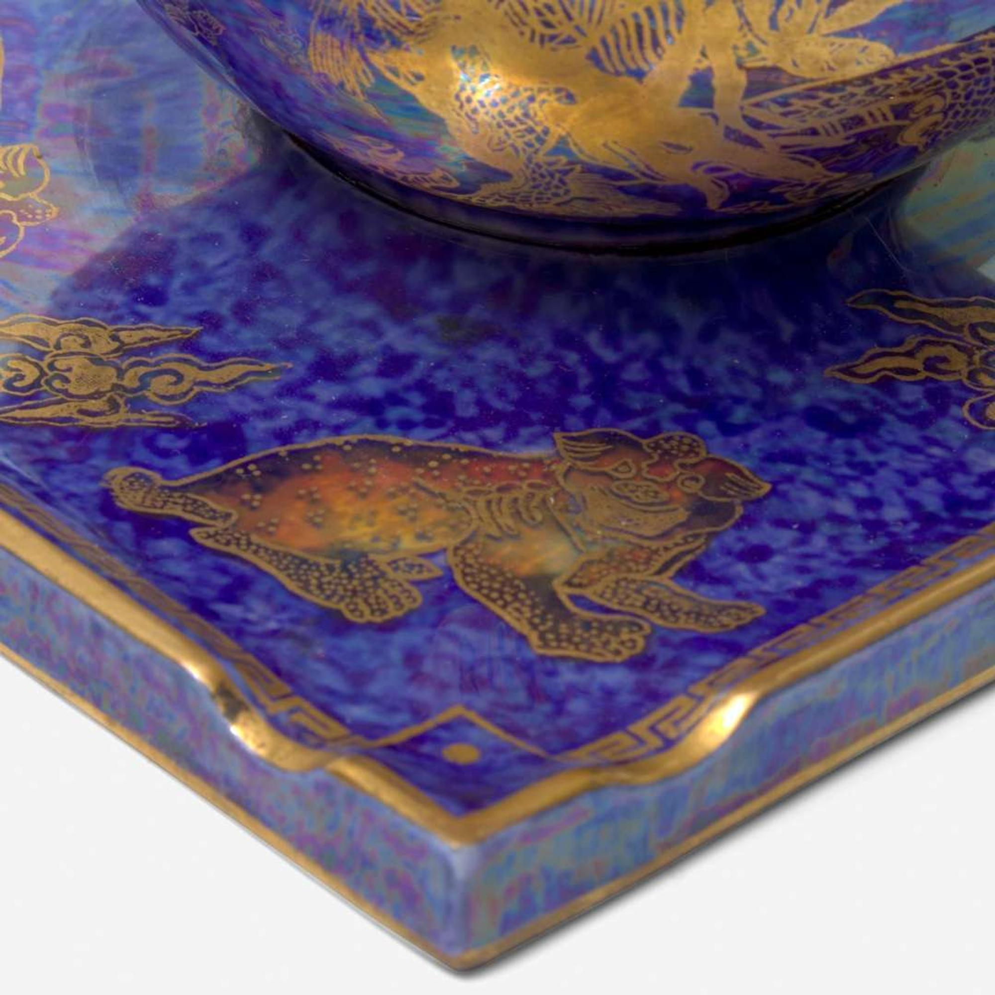 A Wedgwood Dragon Lustre Inkstand UK, circa 1915