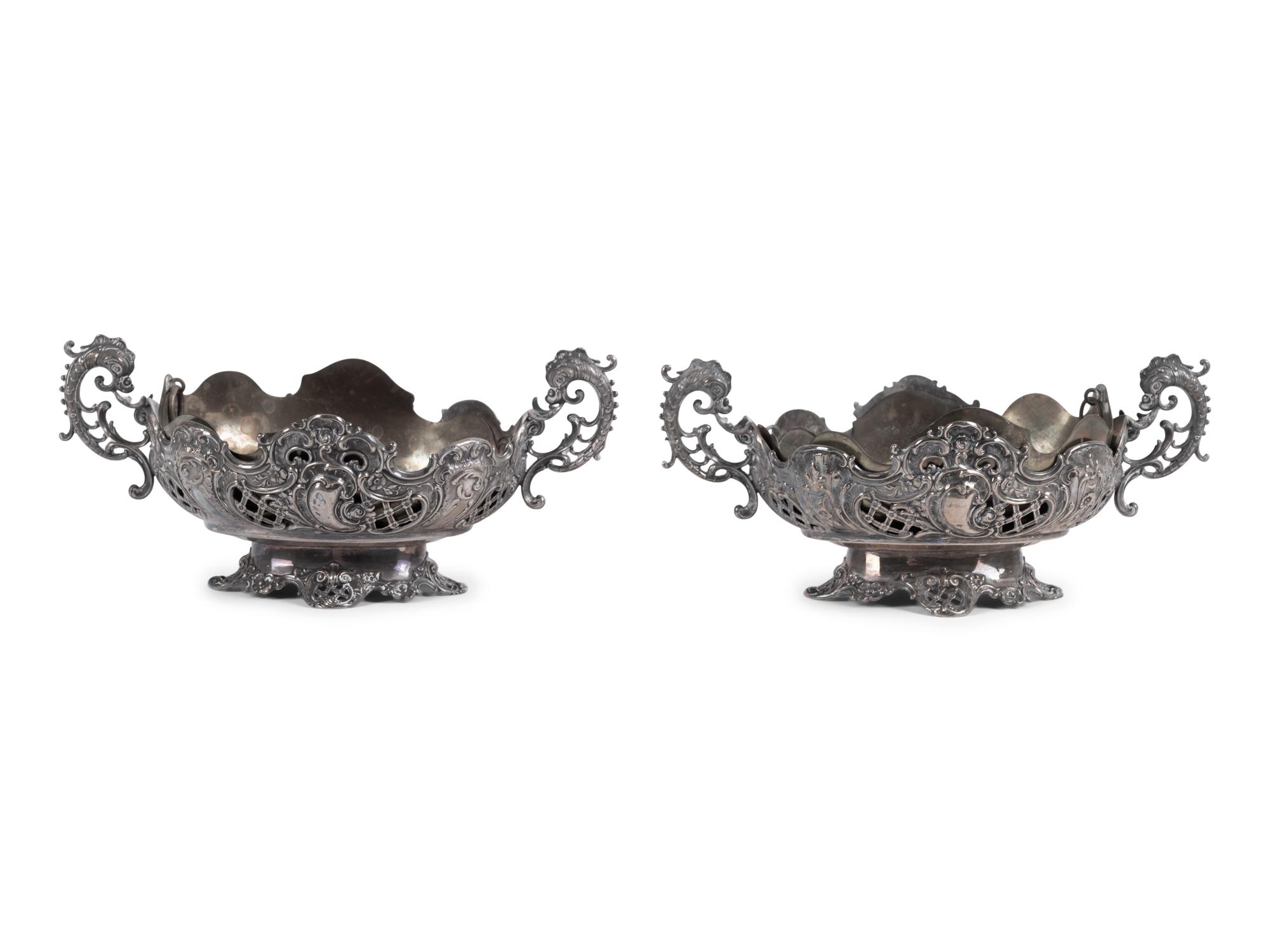 A Pair of German Silver Bowls