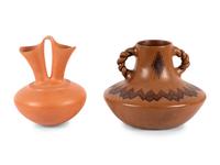 Acoma and Navajo Pottery Vases