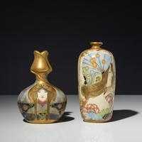 Nikolaus Kannhäuser for Riessner, Stellmacher & Kessel Early 20th Century — Allegory of Russia Amphora vases, c. 1895