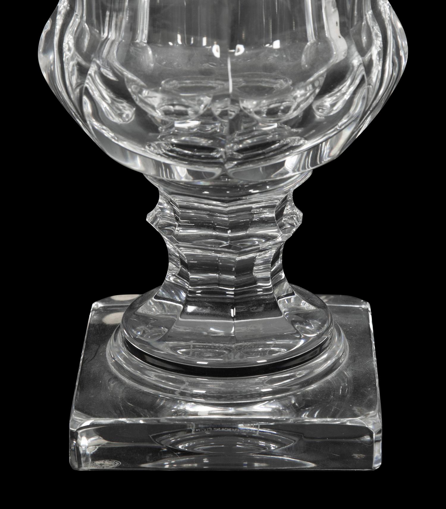 A Baccarat Campana Form Vase