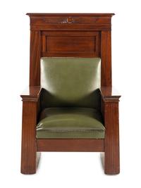 An Egyptian Revival Throne Chair