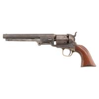 Colt Fourth Model 1851 Navy Revolver in Casing Made from an Old Box