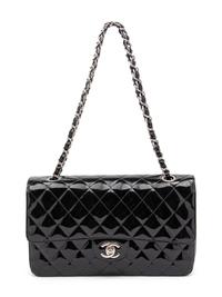 Chanel Black Patent Double-Flap Bag, 2002-03
