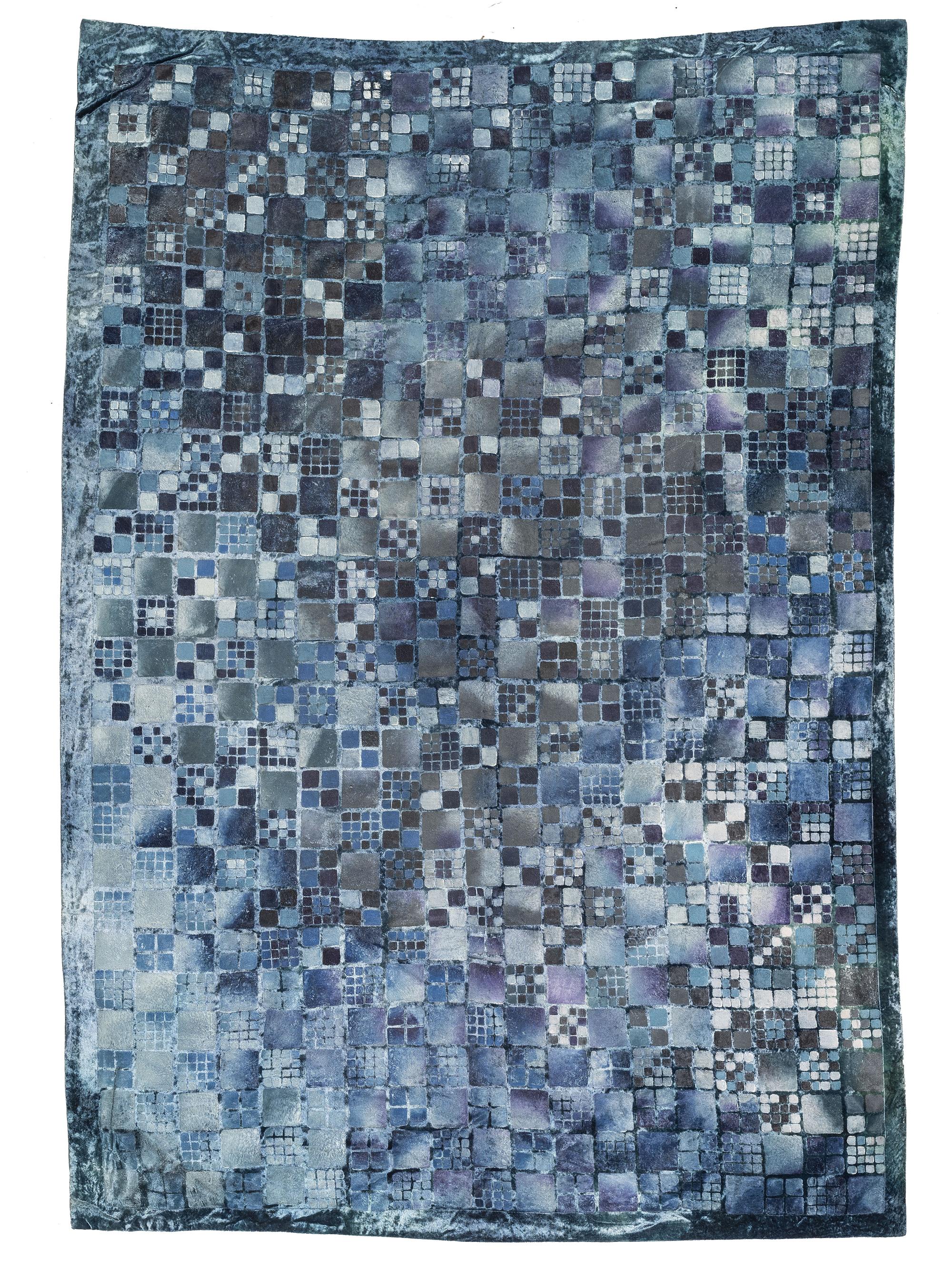 A Norelene Silk and Painted Velvet Textile