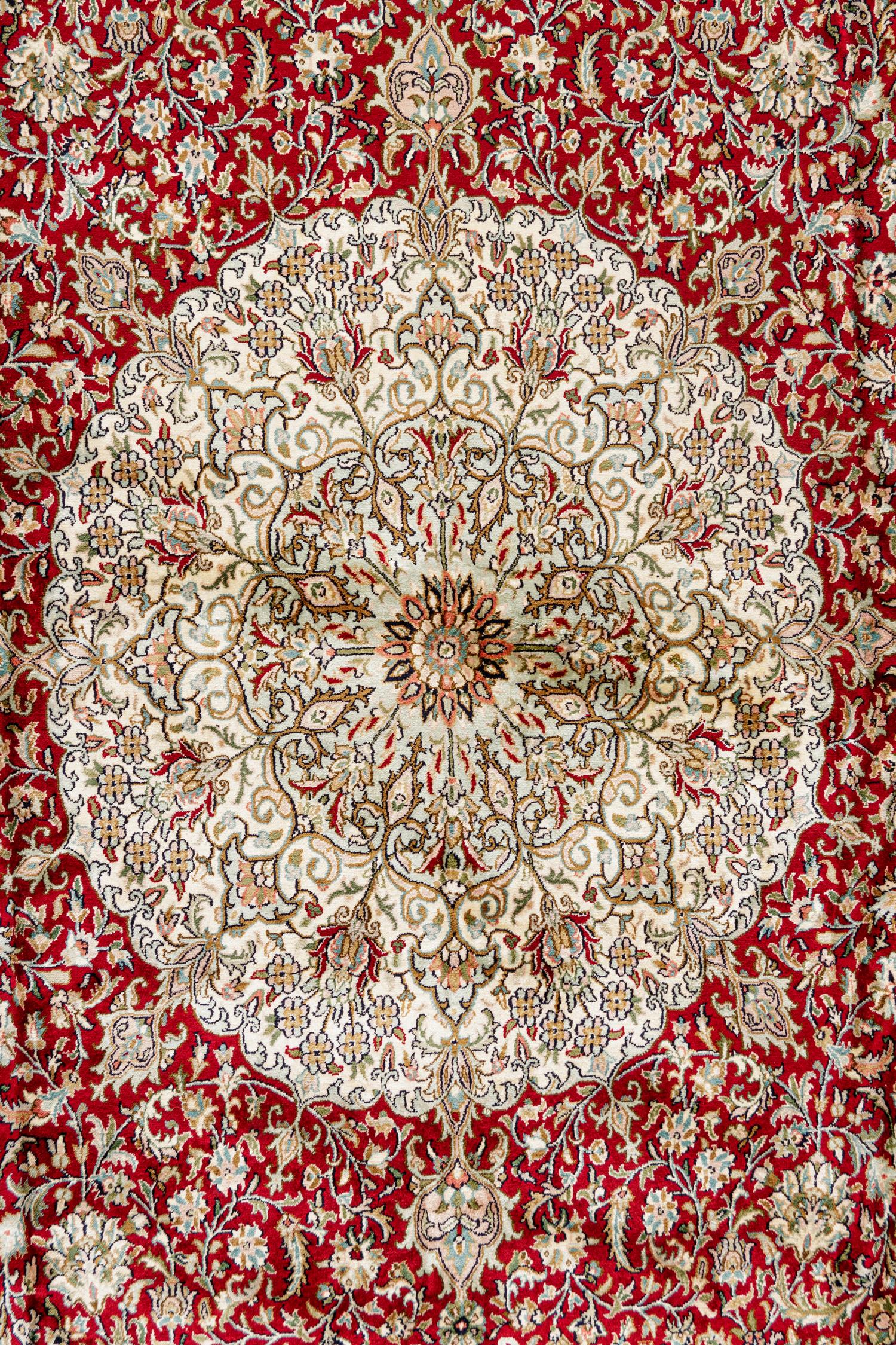 A Kashmir Silk Rug