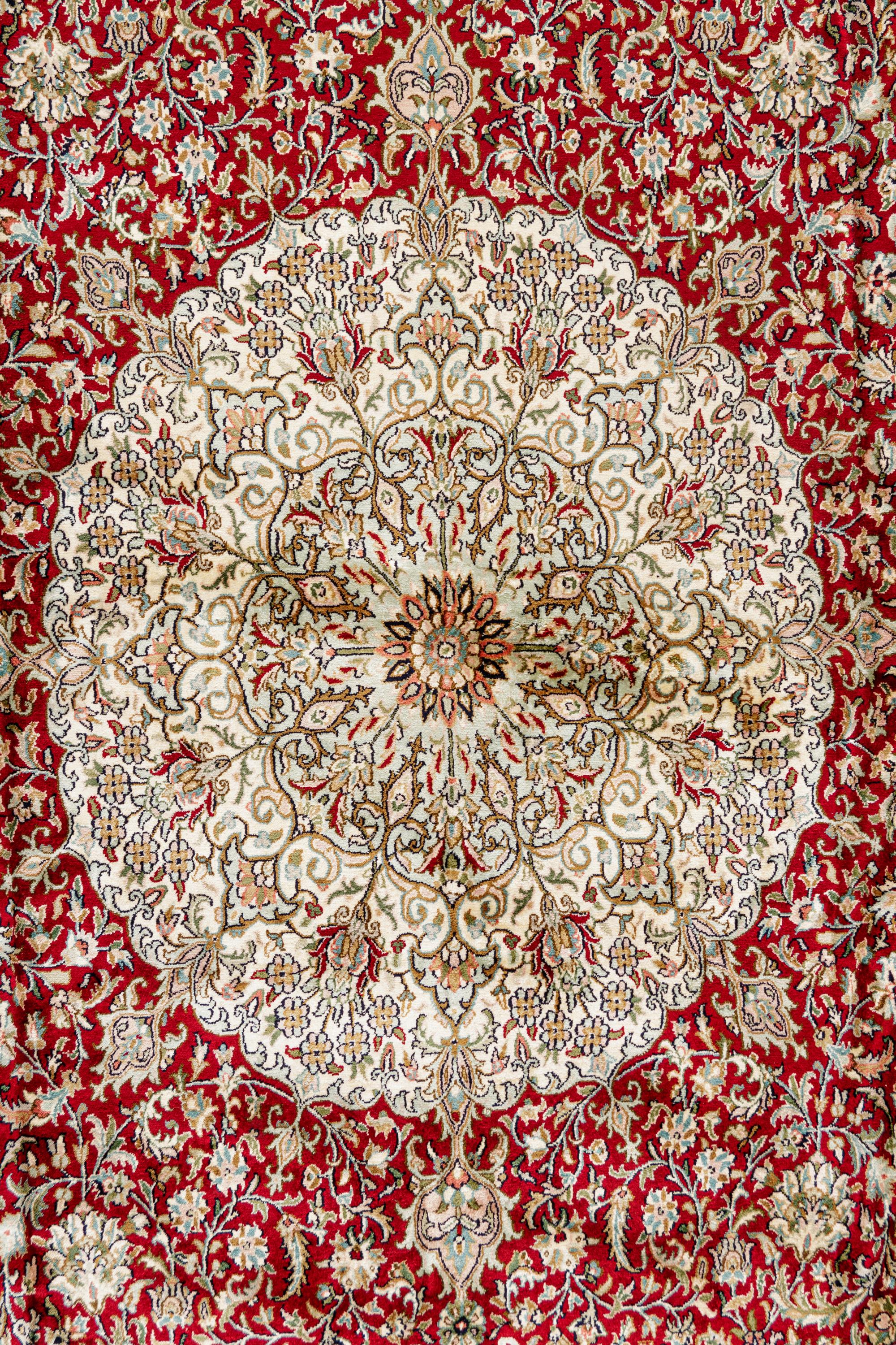 A Kashmir Silk Rug