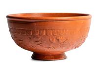 A Roman Red-Ware Bowl with a Hunting Scene