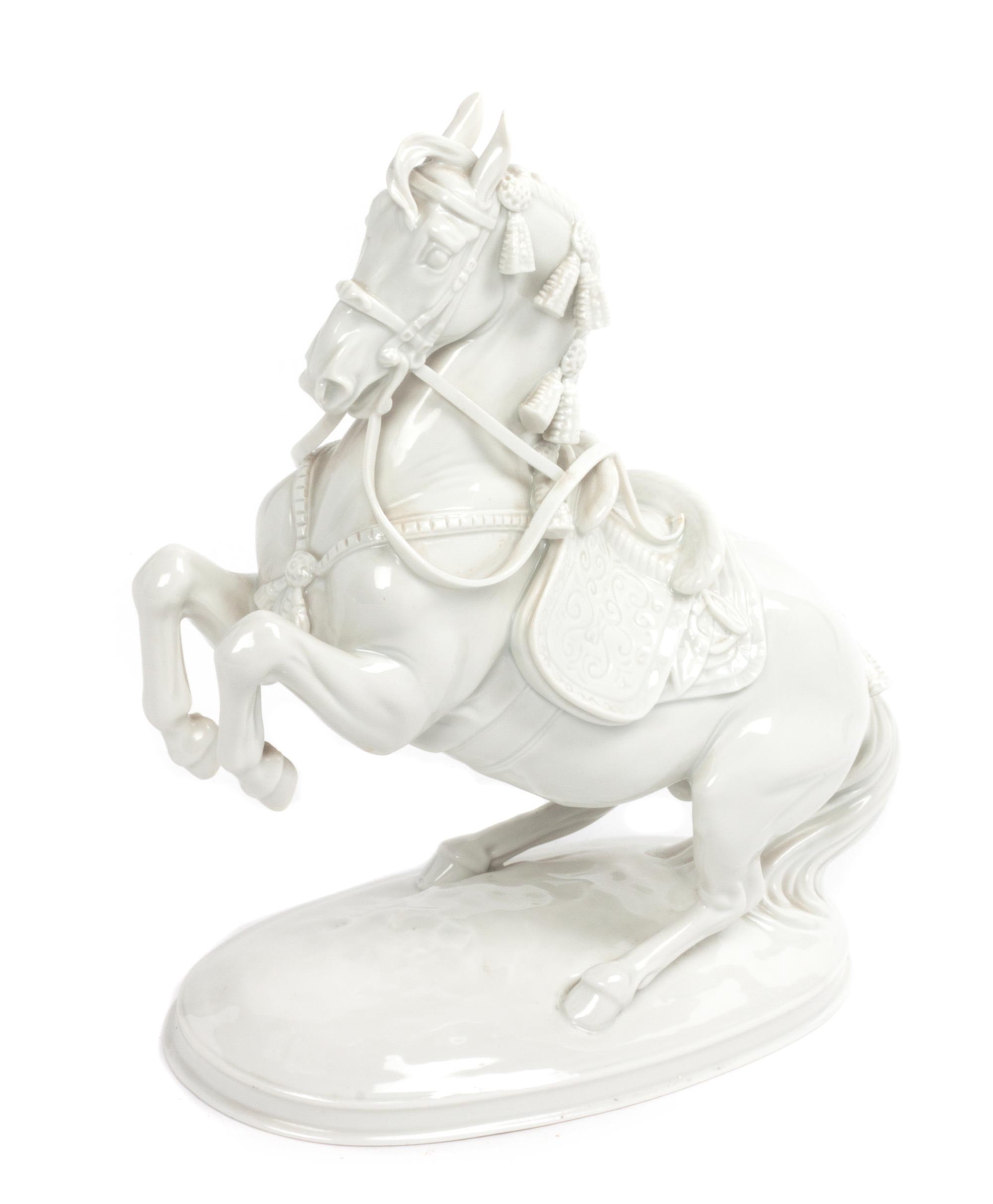 An Austrian Blanc de Chine Porcelain Figure Width 8 inches. — 20TH CENTURY