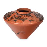Hopi Redware Pottery Jar, with Lizards