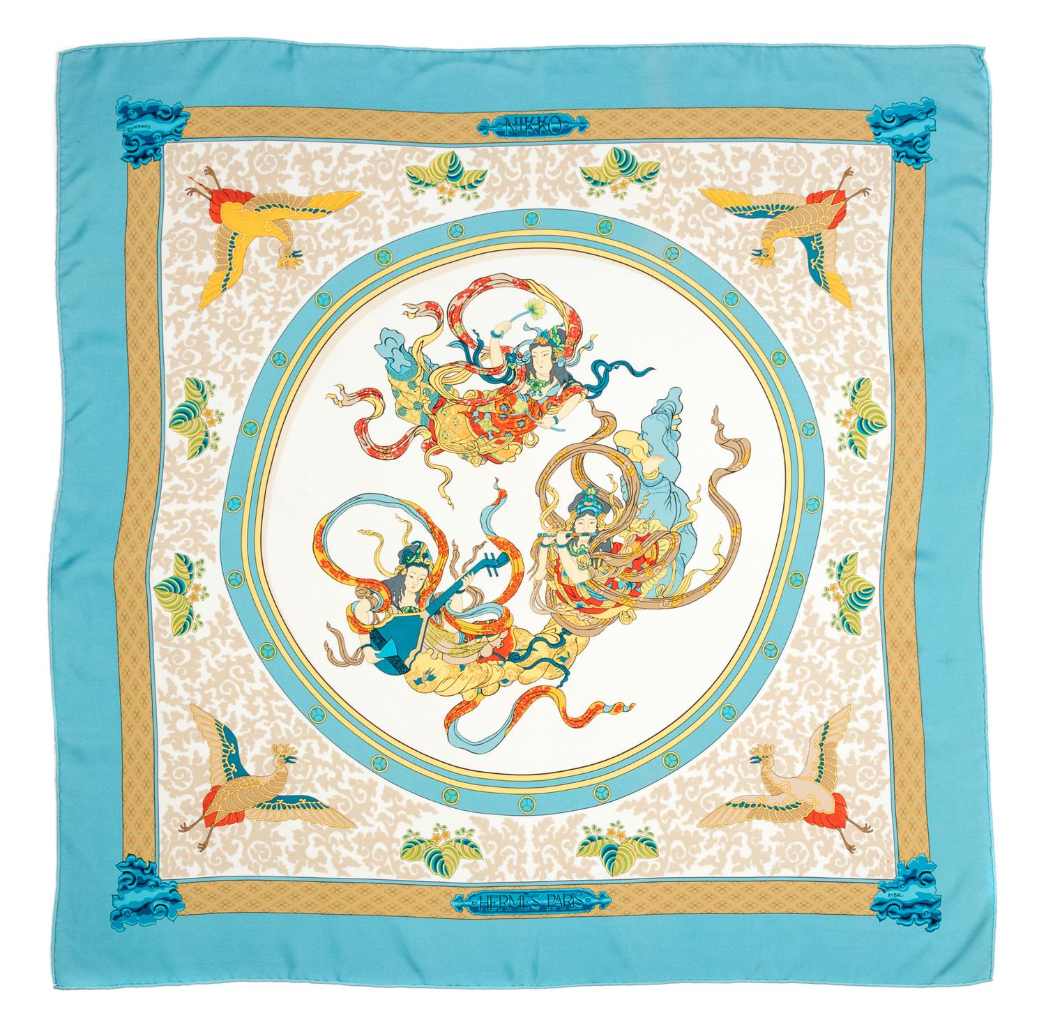 An Hermes 90cm Silk Scarf, 36"x36".