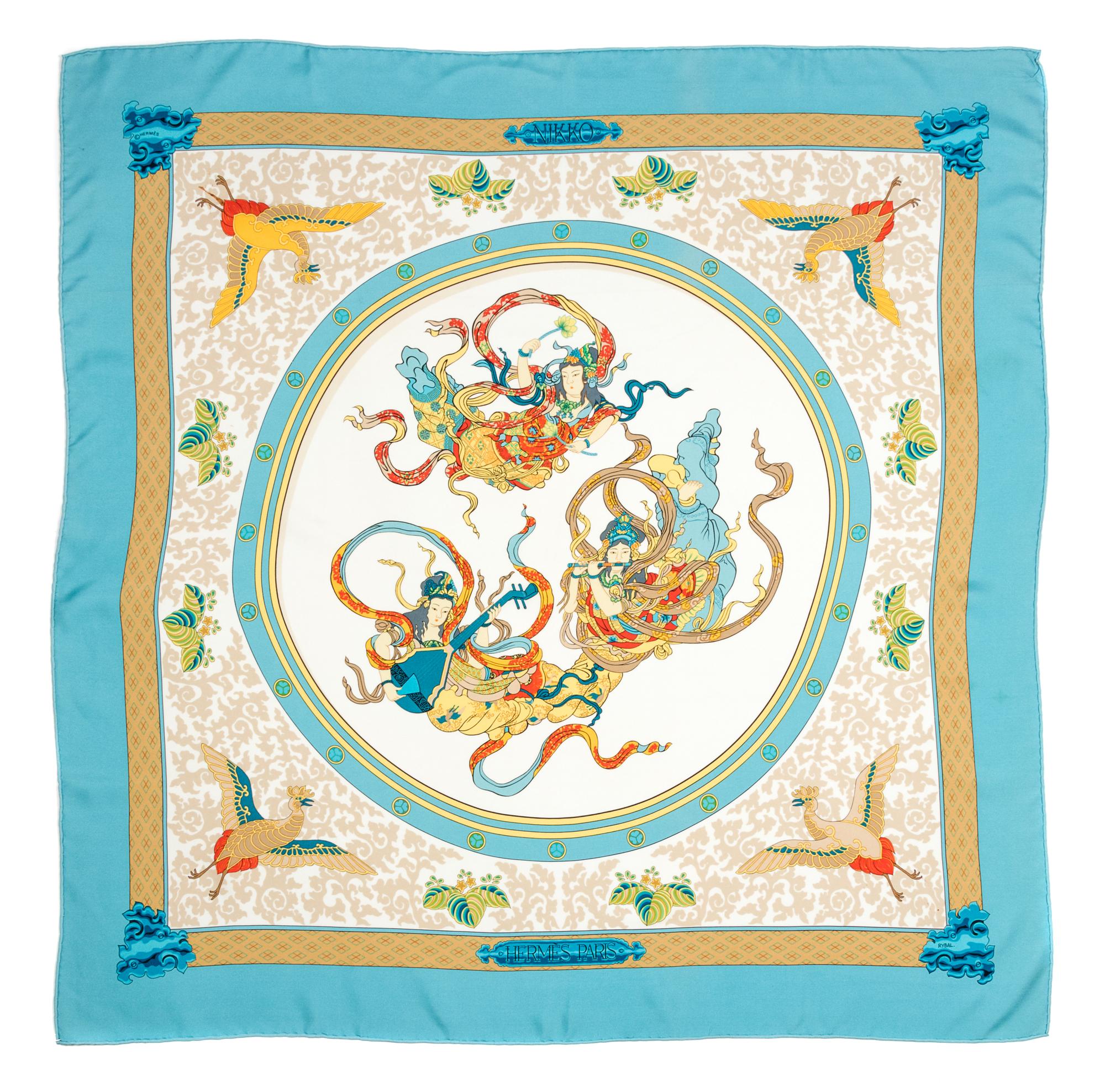 An Hermes 90cm Silk Scarf, 36"x36".