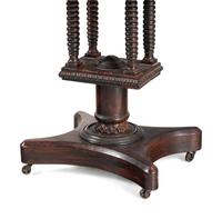 A Classical Figured Mahogany Whimsical Side Table