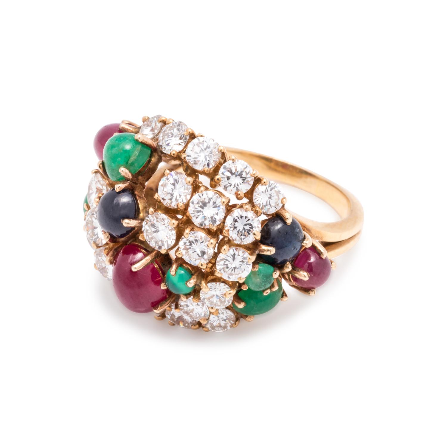 DIAMOND AND MULTIGEM RING