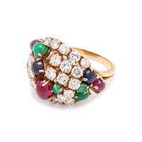 DIAMOND AND MULTIGEM RING