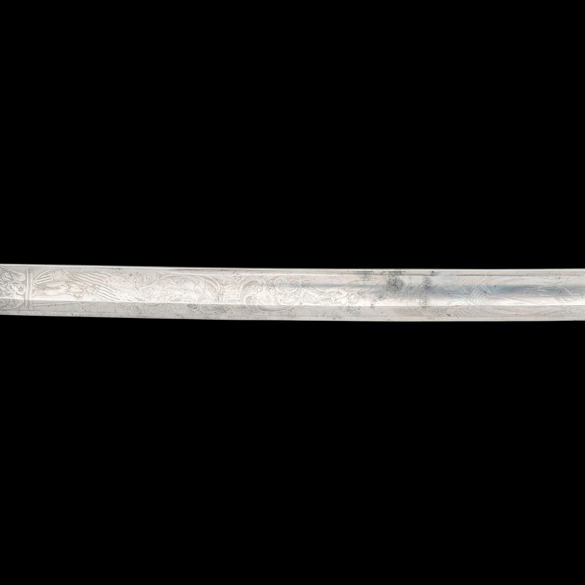 Tiffany & Co. Greco-Roman Bust Hilt Presentation Sword of Capt. A.A. Donalds - 2nd Fire Zouaves - Mortally Wounded at Bristoe Station