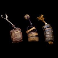 Three Japanese Inro, Edo Period 日本江戶時代 印籠三件