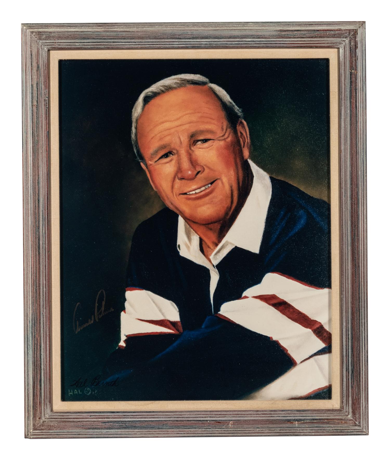 An Arnold Palmer Signed Autograph Original Print