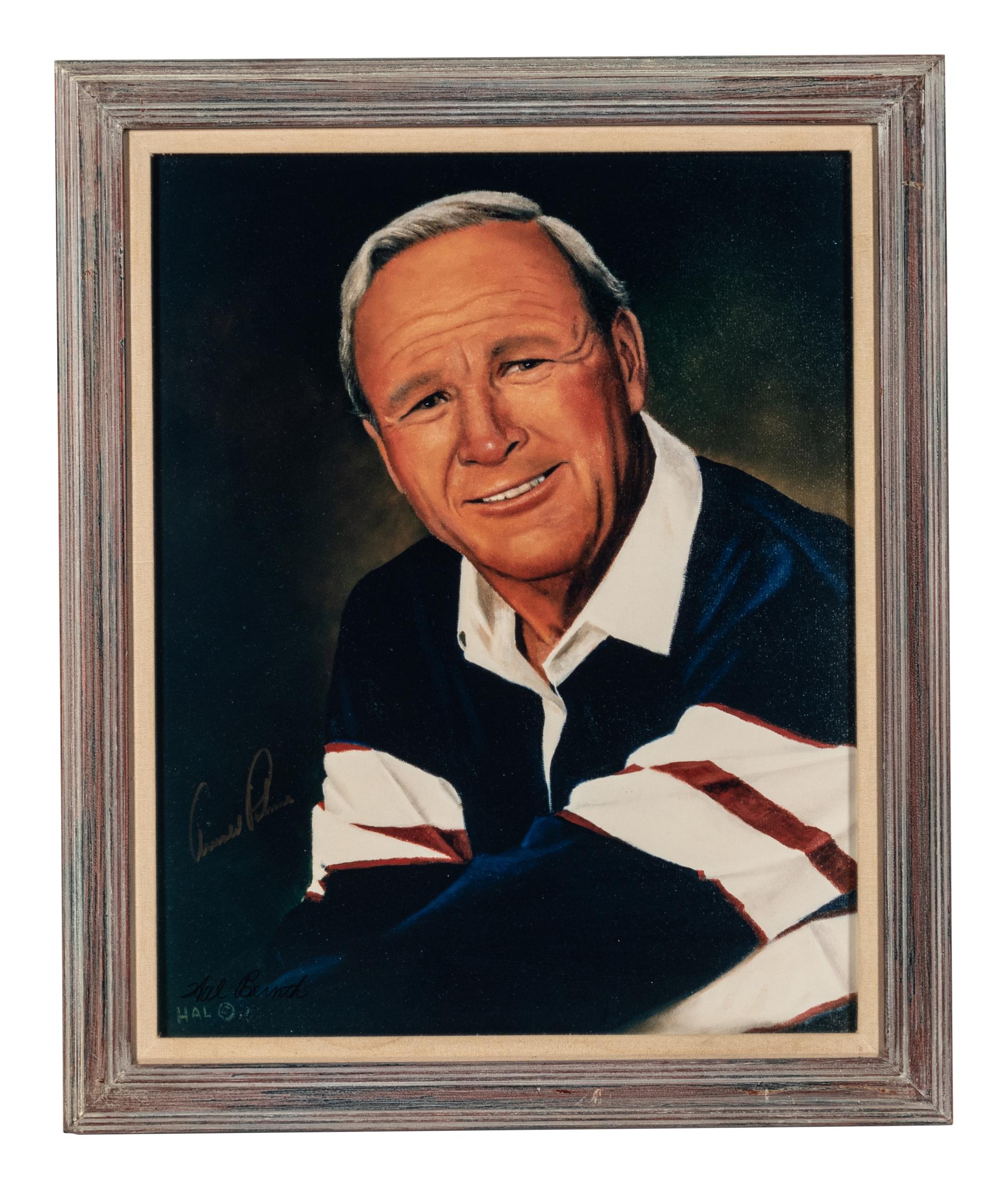 An Arnold Palmer Signed Autograph Original Print