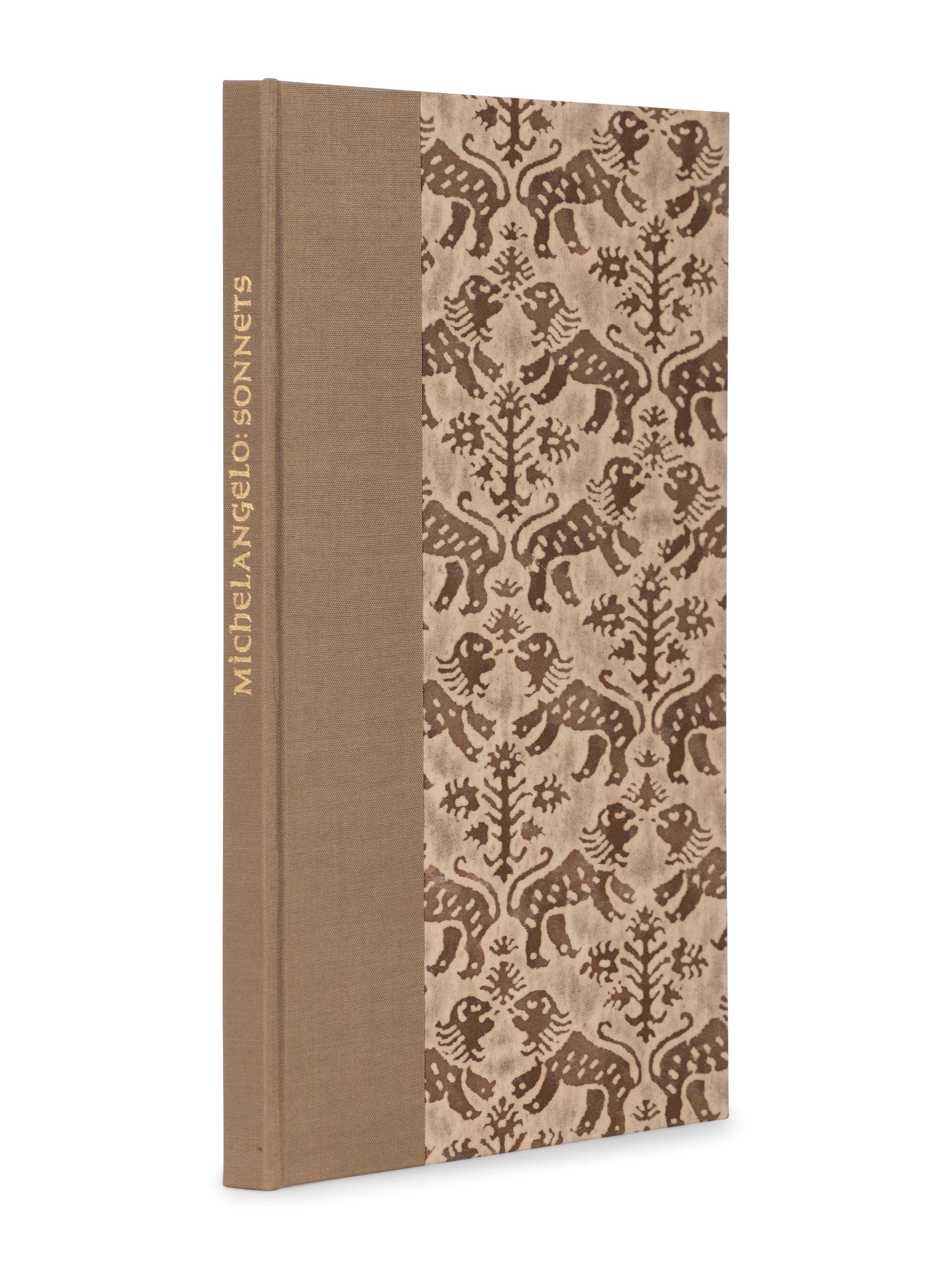 [ALLEN PRESS]. MICHELANGELO BUONARROTI (1475-1564). Michelangelo: His Sonnets . John Addington Symonds, translator. Greenbrae, CA: Allen Press, 1991.