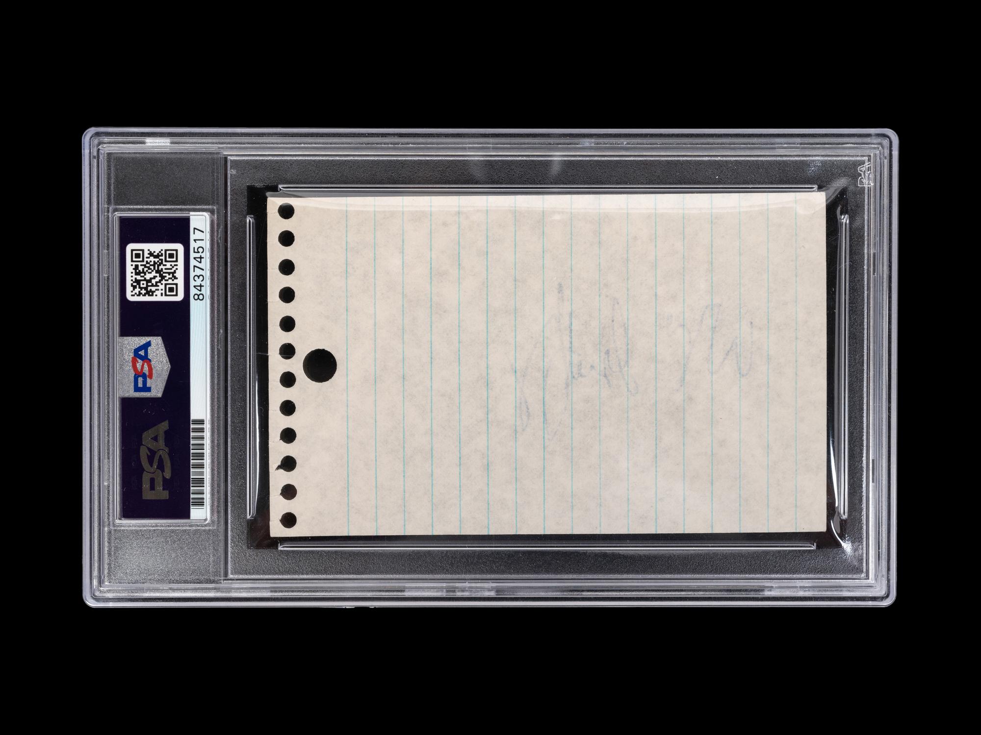 A Wayne Gretzky Rookie Era Signed Autograph (PSA Authentic Encapsulated),