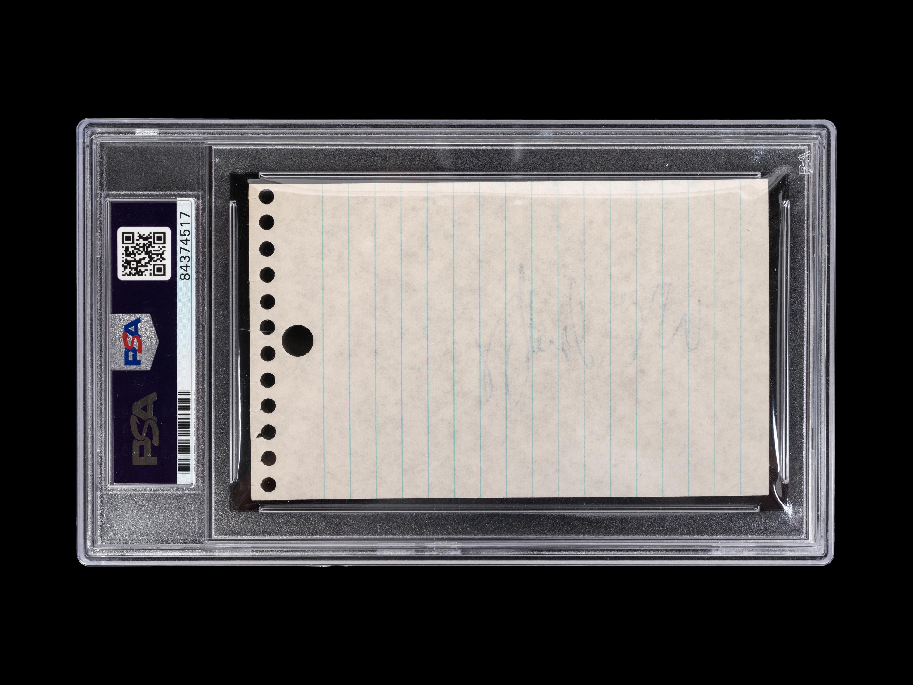 A Wayne Gretzky Rookie Era Signed Autograph (PSA Authentic Encapsulated),