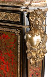 A Pair of Napoleon III Gilt Bronze Mounted Boulle Marquetry Encoignures