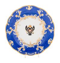 A Nicholas I Imperial Porcelain Factory Dinner Plate