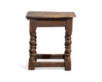 A William & Mary Oak Joint Stool