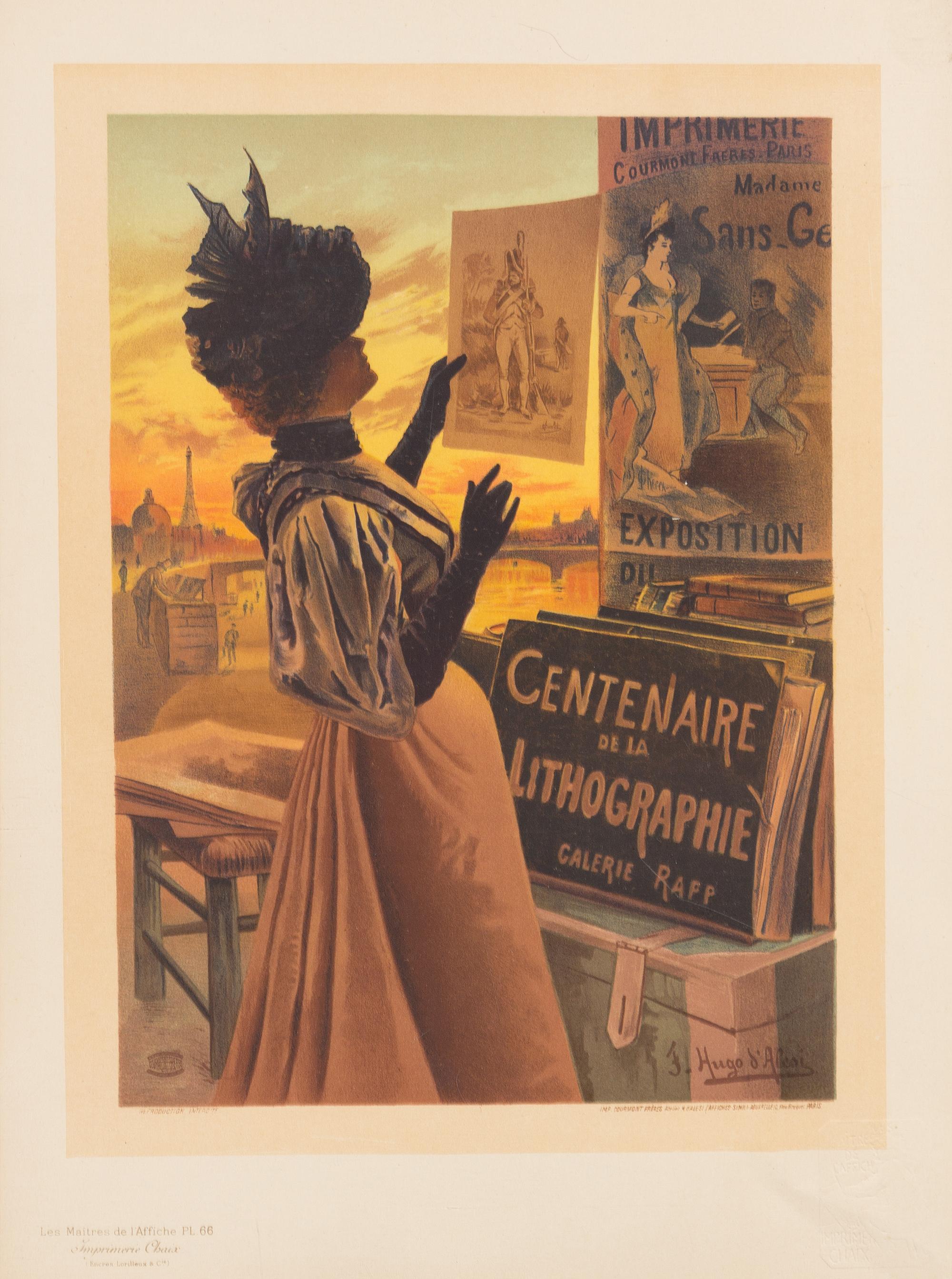 Various artists, , Centenaire de la Lithographie by Frederic Hugo d' Alesi (French, 1849-1906) and Salon des Cent by Eugene Grasset (Fr