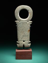 A Costa Rican Jade Figural Pendant