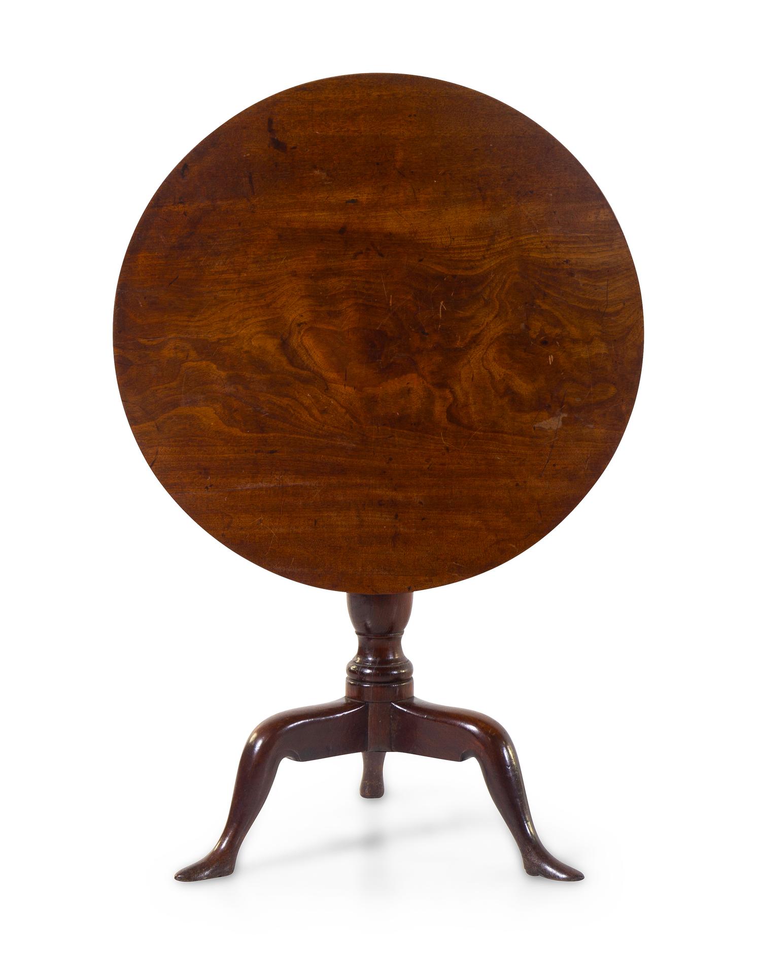 A George III Mahogany Tilt-Top Table