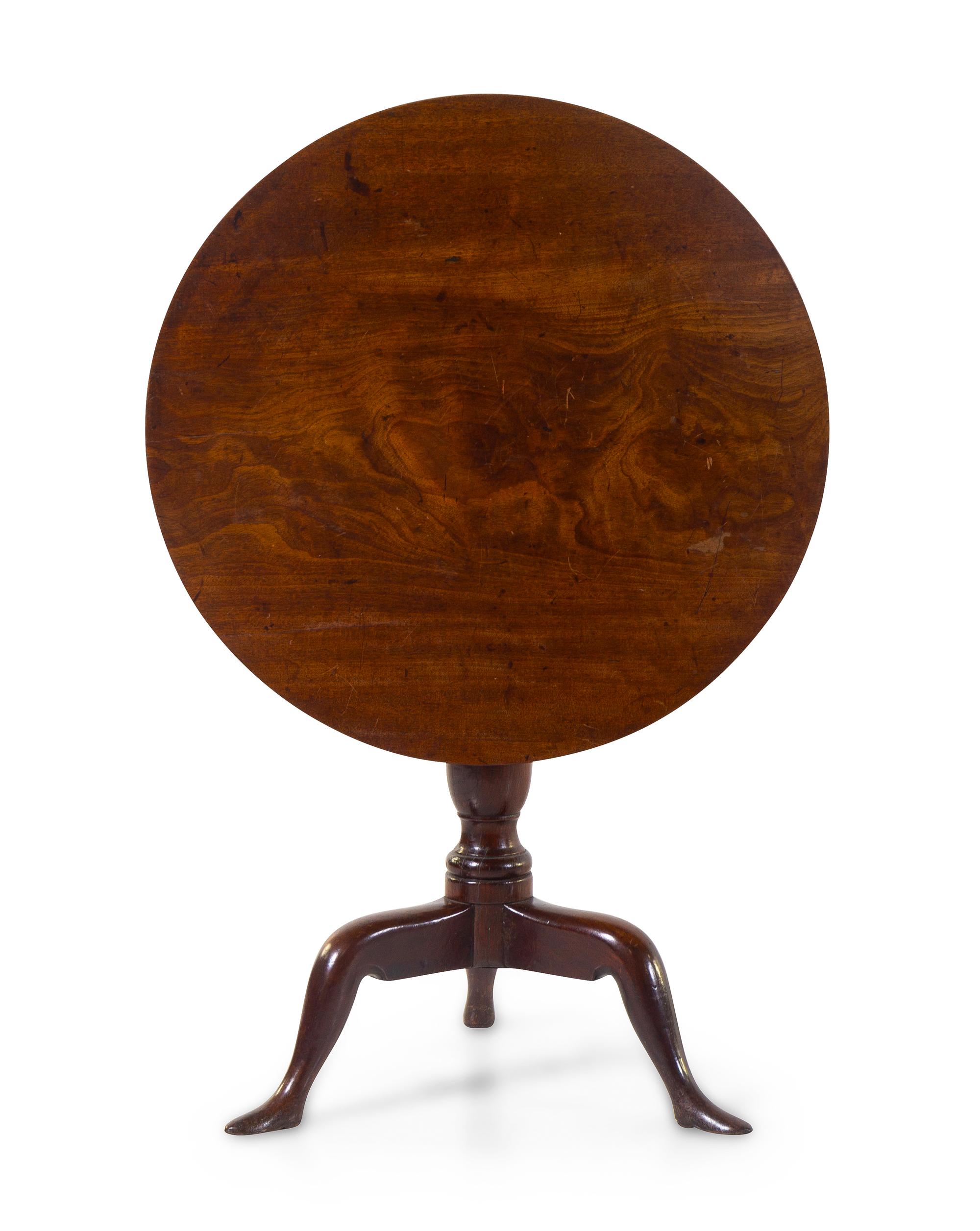 A George III Mahogany Tilt-Top Table
