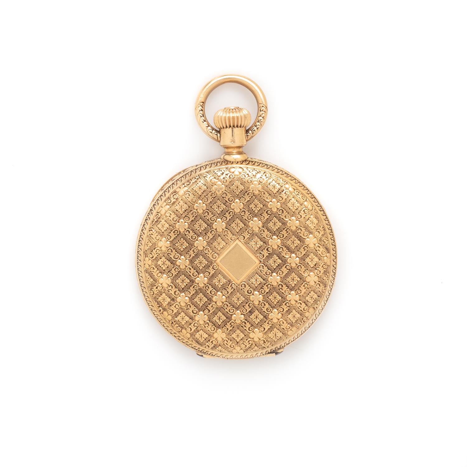PATEK PHILIPPE, 18K YELLOW GOLD HUNTER CASE POCKET WATCH